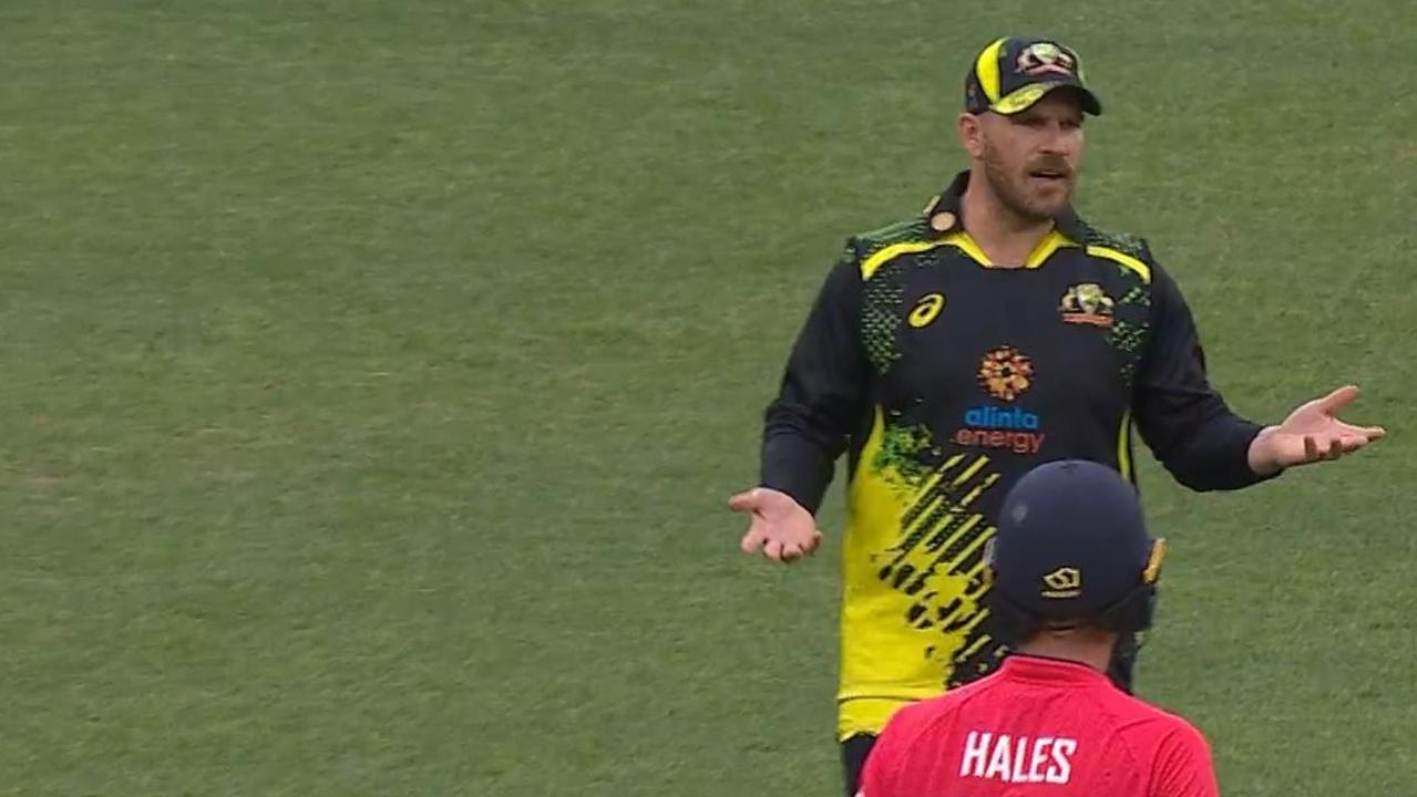 Australian captain Aaron Finch has been reprimanded by the International Cricket Council for using an “audible obscenity” during the first T20 against England in Perth.