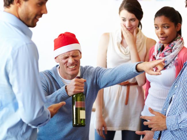 Remember your manners at a work Christmas party. Picture: iStock