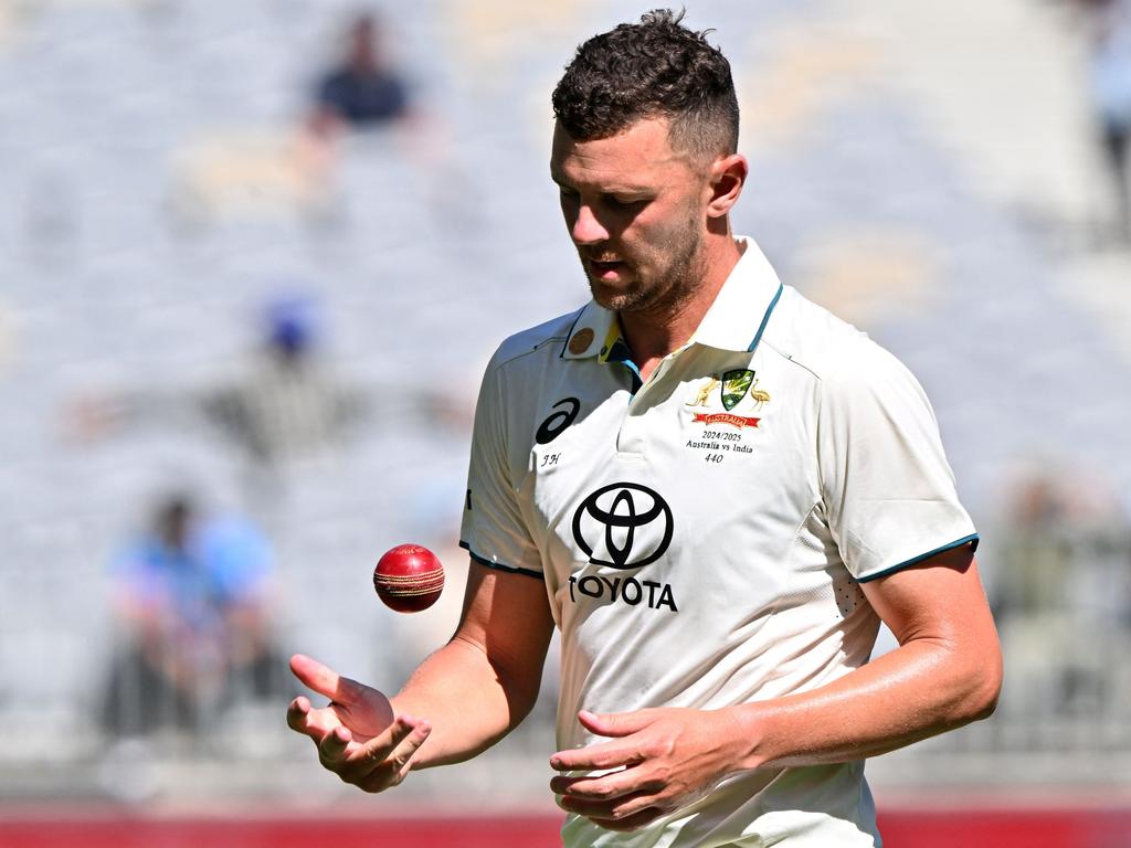 Josh Hazlewood is set to return. Picture: SAEED KHAN / AFP