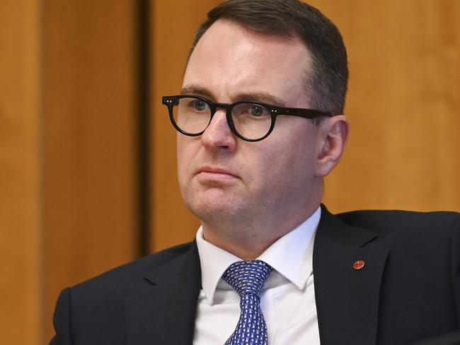 CANBERRA, AUSTRALIA, NewsWire Photos. OCTOBER 26, 2023: Senator Andrew Bragg during the Economics Senate Inquiry at Parliament House in Canberra. Picture: NCA NewsWire / Martin Ollman