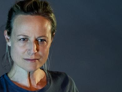 Marta Dusseldorp co-stars in the threehander The Bleeding Tree now playing at Hobart's Theatre Royal. Pic Amy Brown