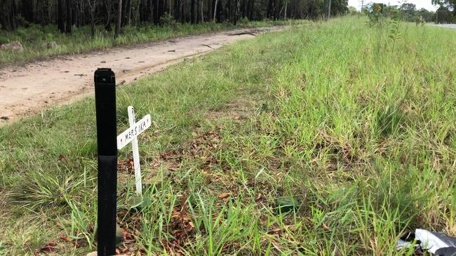 The site where a Redland Bay mum died on Cleveland-Redland Bay Rd less than 100m fro where a new 3000-house estate is set to be built.