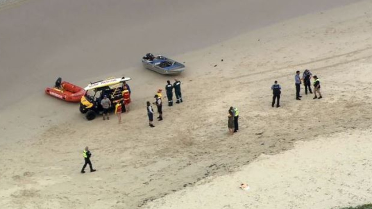 A swimmer is believed to have been attacked by a shark at Port Beach in North Fremantle. Credit: 9News