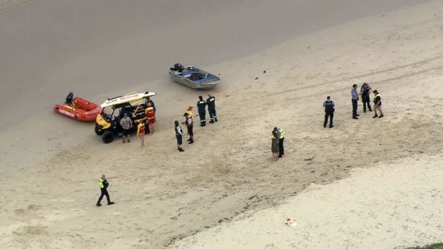 A swimmer is believed to have been attacked by a shark at Port Beach in North Fremantle. Credit: 9News