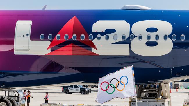 Delta used an A350 painted in striking LA28 Olympics livery on its inaugural Los Angeles-Brisbane service.