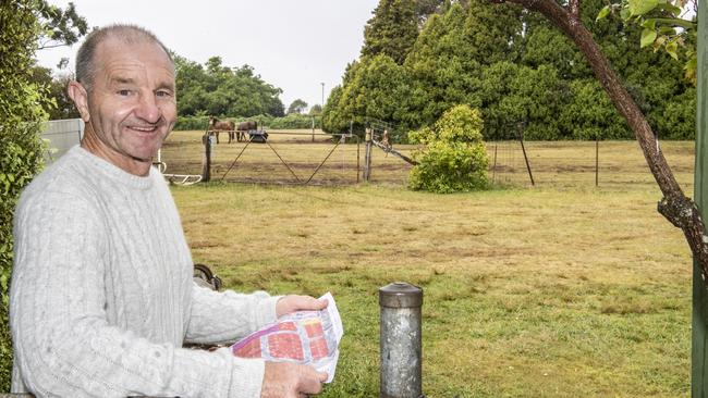 Developer Rob Weymouth at his latest project in Dallang Road. Picture: Nev Madsen.