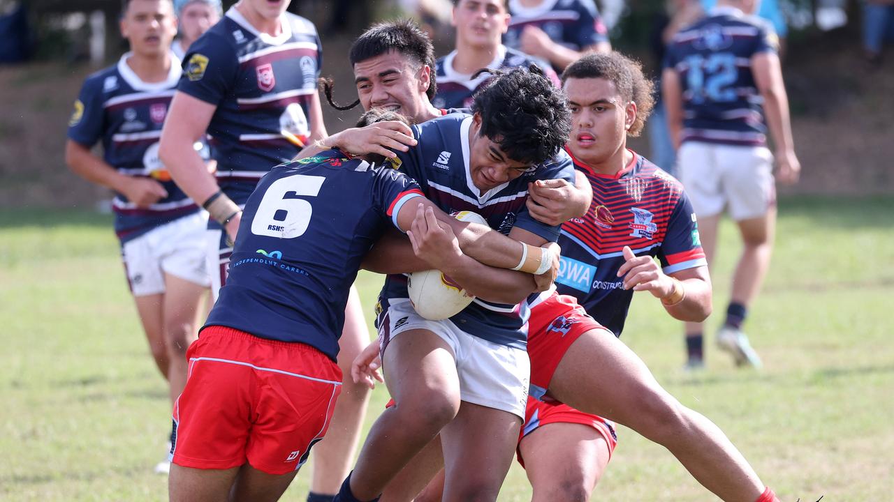 Mountain Creek SHS player 20. Andrew Mika, Mountain Creek SHS v Redcliffe SHS, Gibson Park. Picture: Liam Kidston