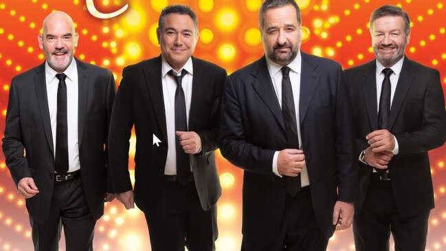 Marty Sheargold, Sam Pang, Mick Molloy and Lawrence Mooney will star in the show. Picture: Supplied