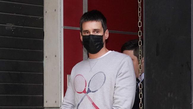 Richard Pusey, the driver of a Porsche who allegedly fled the scene of a truck crash on Melbourne's Eastern Freeway which killed four police officers. Picture: Michael Dodge/AAP