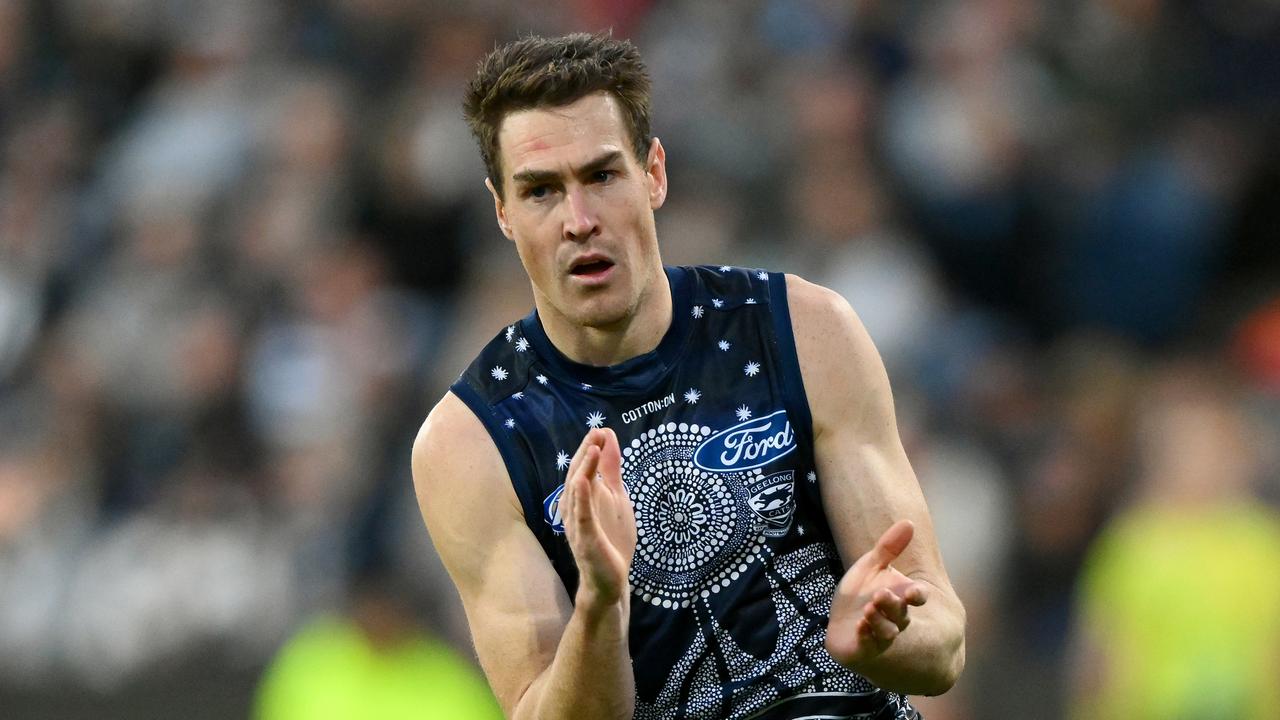 Jeremy Cameron celebrates a goal. Picture: Getty Images