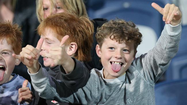 Nitro Circus at Kardinia Park on March 7, 2022. Stunts, crowd reactions, fireworks, plenty of colour. Picture: Mark Wilson