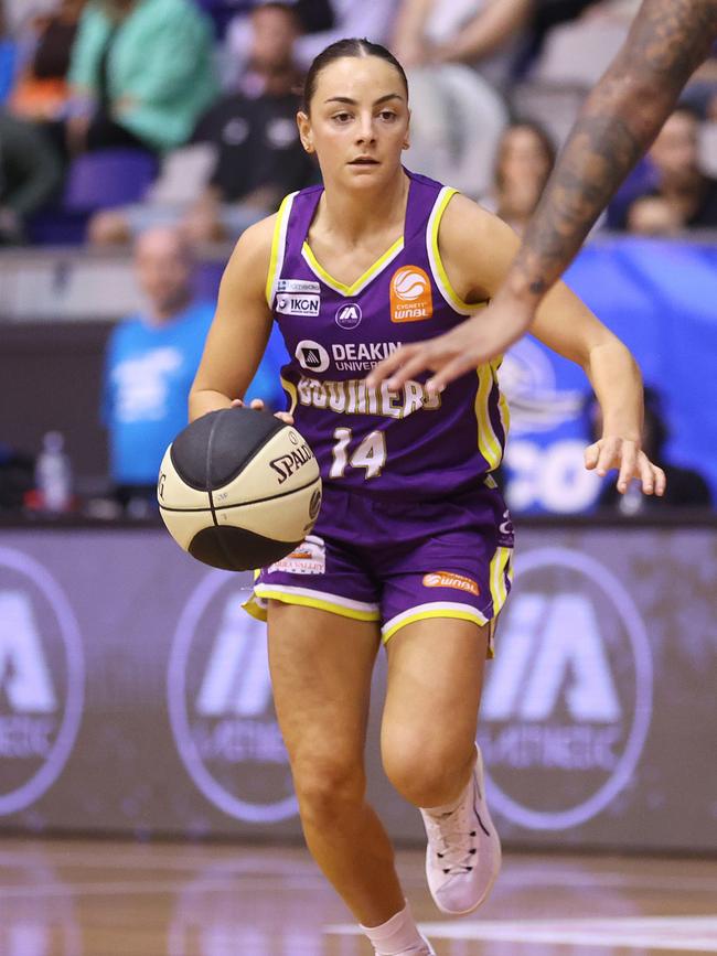 Boomers and Richmond AFLW star Mon Conti. Picture: Getty Images