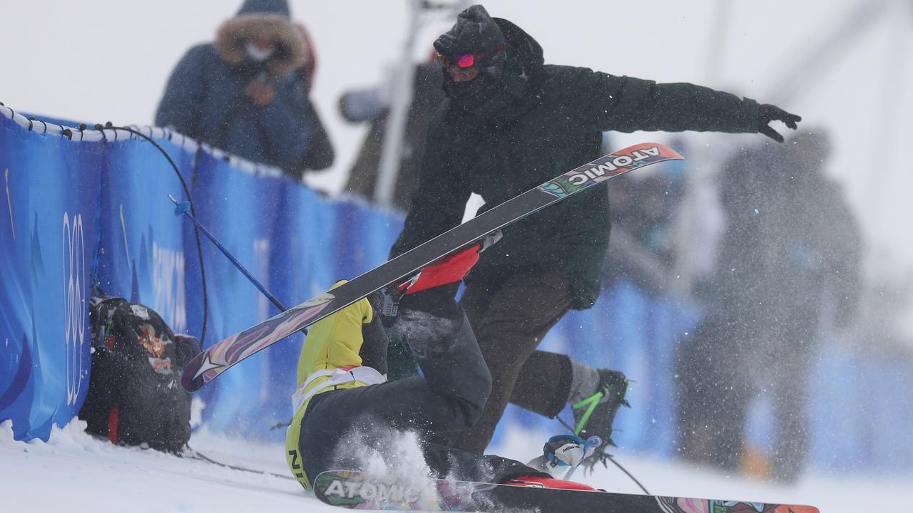 They were ugly scenes on the half-pipe. Photo by Patrick Smith/Getty Images