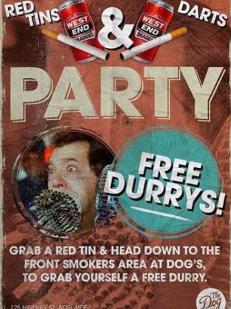 Adelaide Nightclub S Free Durry Promo Up In Smoke The Advertiser