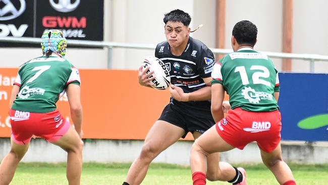 PBC SHS student Torino Jackson playing earlier in the season in the Cyril Connell Cup for TWeed Seagulls. Picture, John Gass