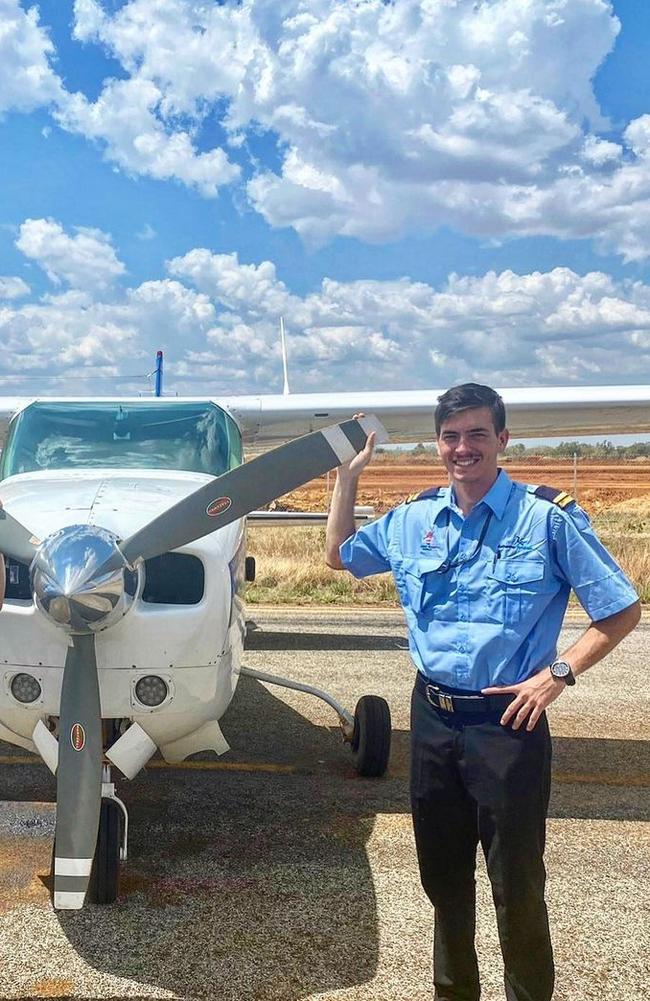 Katherine Aviation line pilot Rhys Annis-Brown, 23, was killed when his light plane Cessna 210N went missing on Christmas Eve, 2022. The plane was found in dense bushland near Bulman 240km, north east of Katherine.