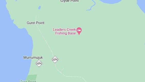 A crash in the Gunn Point area, near Murrumujuk, has left a man in a critical condition in Royal Darwin Hospital. Map: NT Government