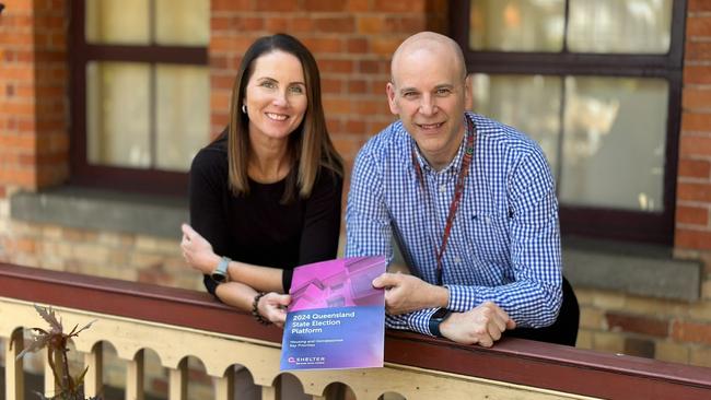 Cairns Regional Council Mayor Amy Eden with QShelter COO Stuart Jobling discuss solutions to housing needs and homelessness for the Far North.