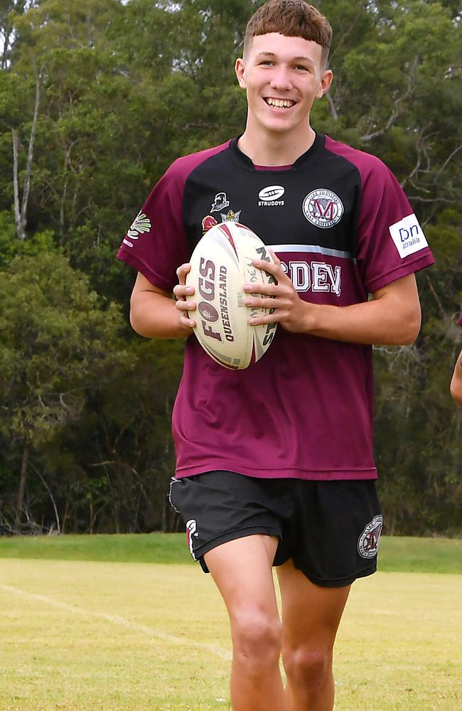 Saxon Innes as a Marsden SHS student - he has speed to burn. Picture, John Gass