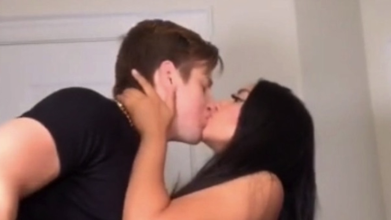 “It was love at first sight but people say we’re disgusting when we kiss”: A woman has defended her controversial relationship with her stepbrother, after copping major criticism. Picture: @alphafamilia/TikTok