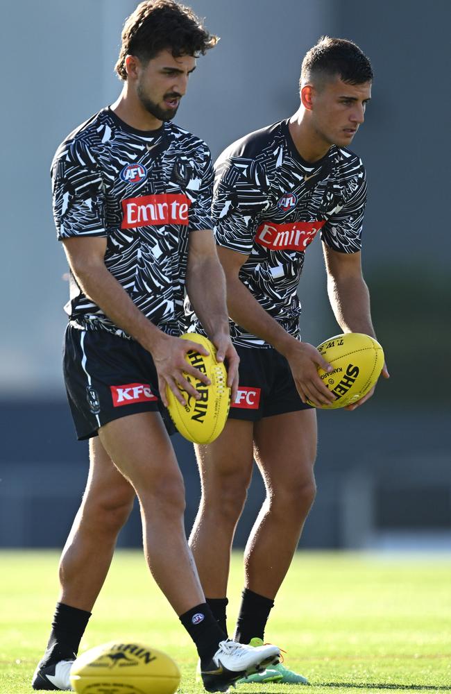 Siblings Josh Daicos and Nick Daicos have grown into their careers together Picture: Quinn Rooney