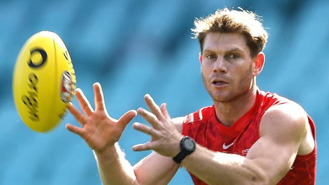 Taylor Adams during the Sydney Swans training session at the SCG on August 28, 2024. Photo by Phil Hillyard(Image Supplied for Editorial Use only - **NO ON SALES** - Â©Phil Hillyard )