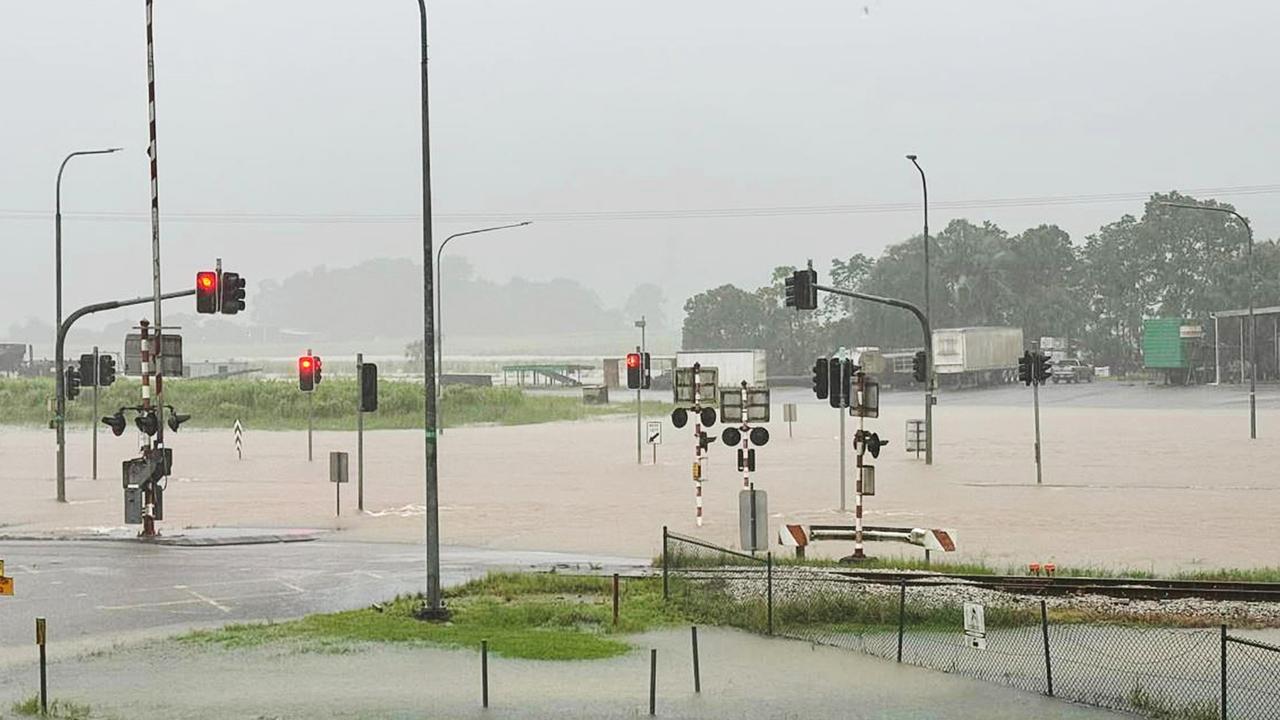 There has been 280mm in six hours this morning at Tully in North Queensland. Photo: Alannah Dansie/Facebook.