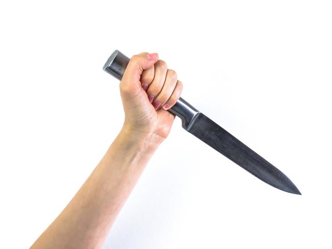 Woman who stabbed partner later swings a shovel at him