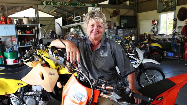 Renae Kunda is the director of Cape York Motorcycle Adventures. Picture: Brendan Radke