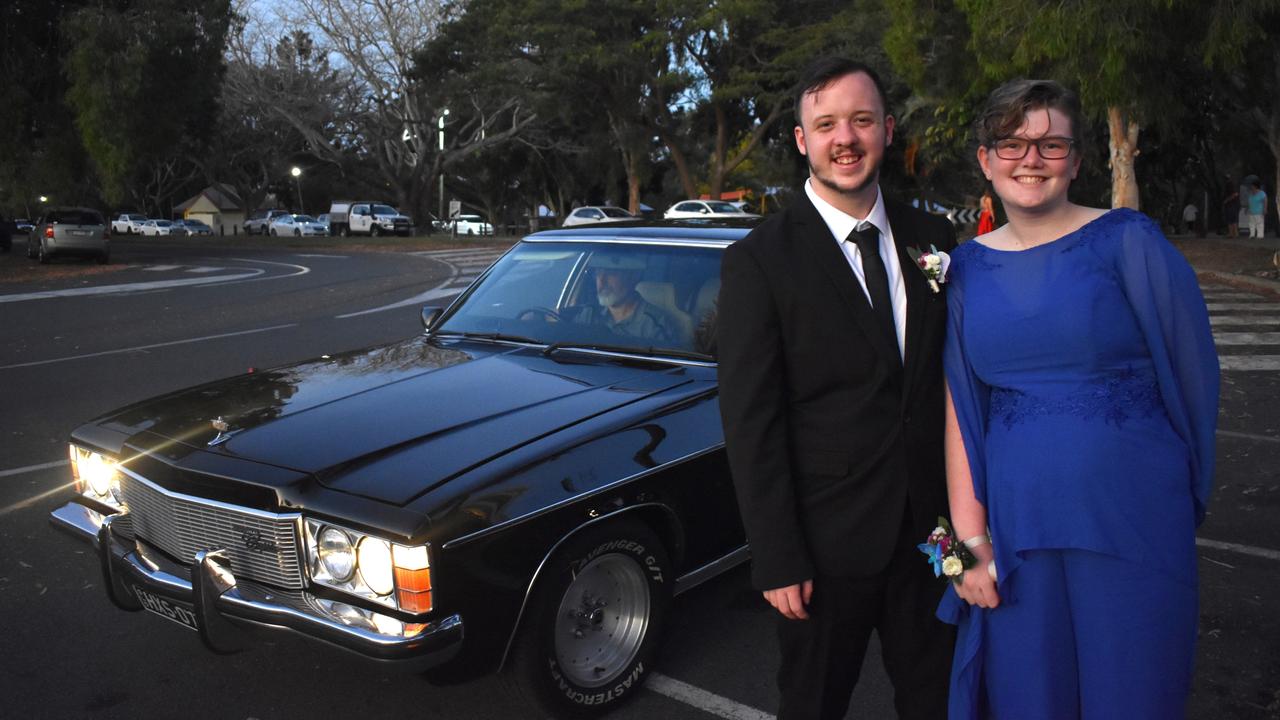 Dustin Barth and Taylah Sambrooks at Mirani State High School formal at Ocean International on September 8, 2023. Photo: Zoe Devenport