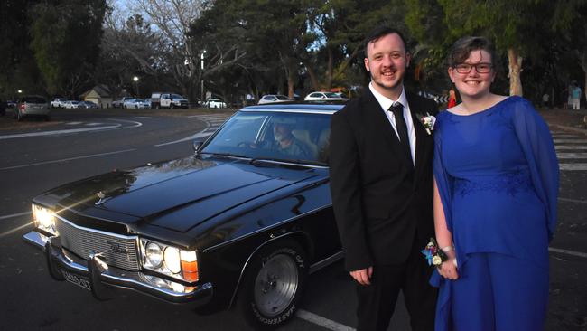 Dustin Barth and Taylah Sambrooks at Mirani State High School formal at Ocean International on September 8, 2023. Photo: Zoe Devenport