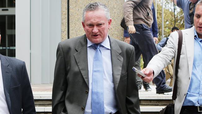 Stephen Dank leaves the Supreme Court.