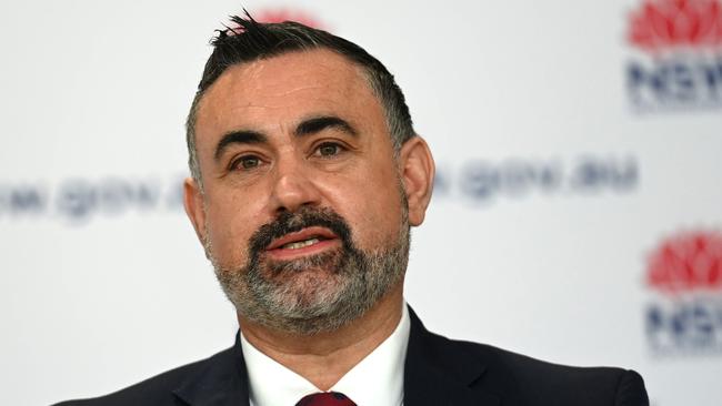 NSW Deputy Premier John Barilaro provides an update on COVID-19. Picture: NCA NewsWire / Jeremy Piper