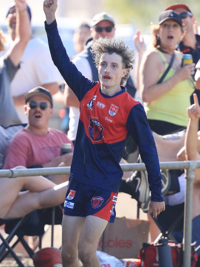 Jesse Hunter kicked a goal on debut. Picture: Mark Wilson
