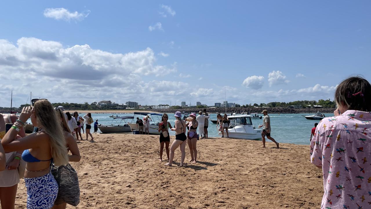 Police arrest and fine Cullen Bay’s Sandbar party 2022 patrons | NT News