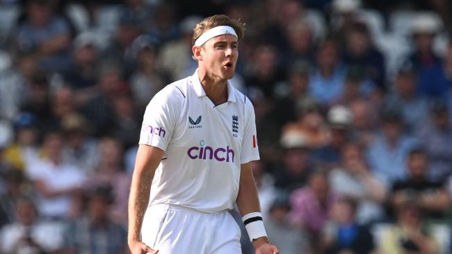 England’s Stuart Broad: ‘Nothing about that series was high-level performance because of the Covid restrictions’ Picture: AFP.