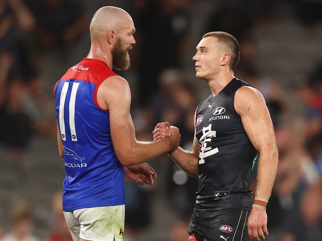 Gawn was disappointed with his side’s effort against the Blues in pre-season. Picture: Michael Klein