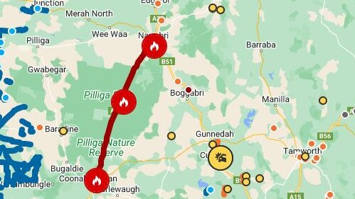 Three people are dead after a car crashed on Kamilaroi Highway. Picture Live Traffic.JPG