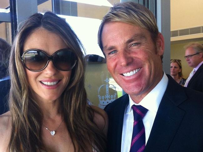 Elizabeth Hurley and Shane Warne remained good friends after their relationship ended. Picture: Supplied