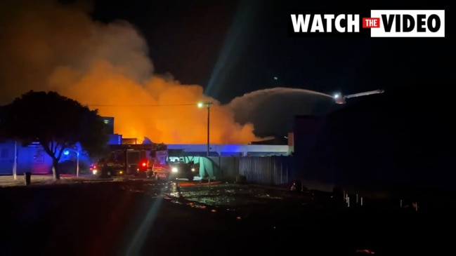 Huge factory fire at Blair Athol