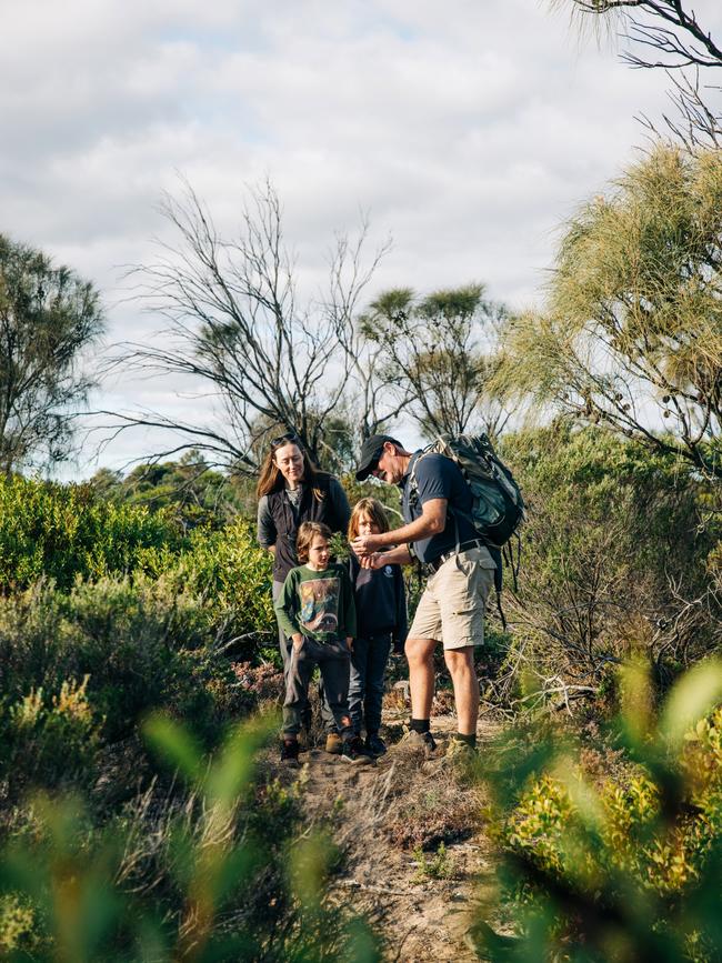 Exploring the surrounds at Baird Bay Experience at Baird Bay on Eyre Peninsula, South Australia.