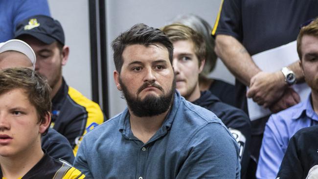 AFL Tasmania Communications and Partnerships Manager Damian Gill watches Kingborough Council debate the Future Directions Plan for the Kingborough Sports Precinct. Picture: LUKE BOWDEN