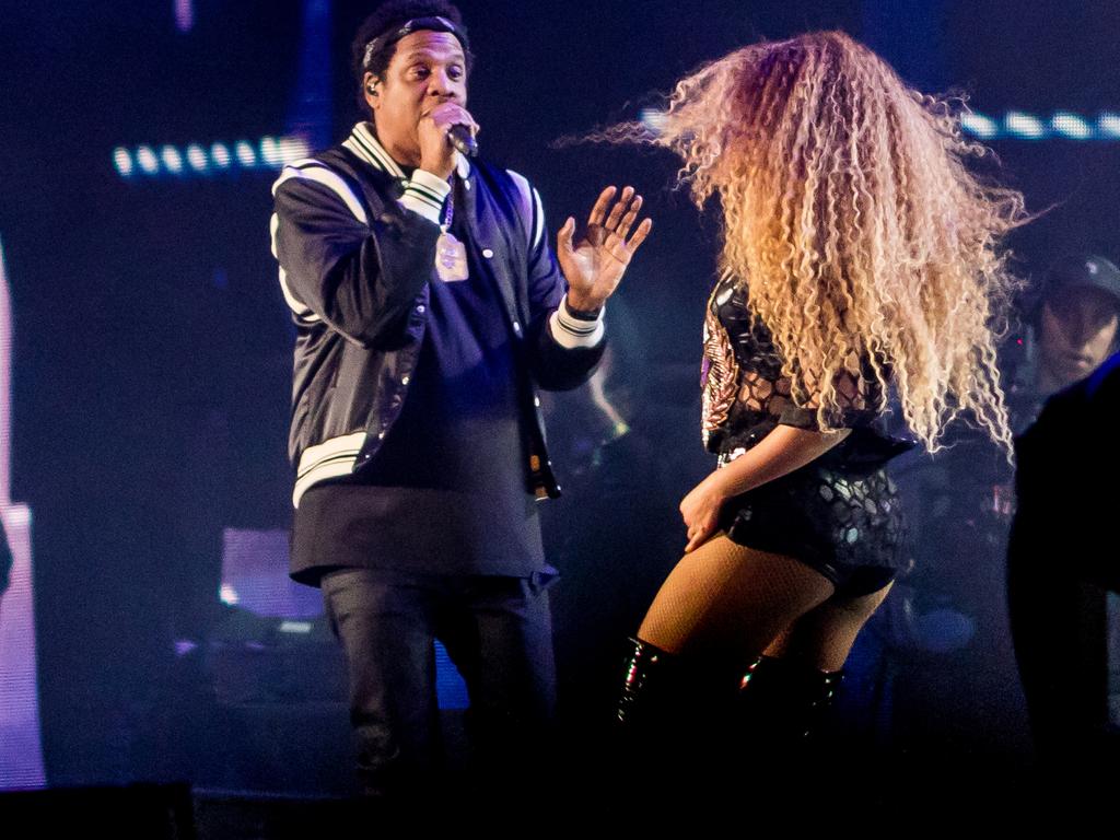 The music power couple have built an empire together. Picture: AFP Photo/Kyle Grillot