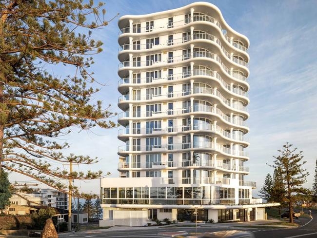 The newly completed Awaken tower at Rainbow Bay. Picture: realestate.com.au