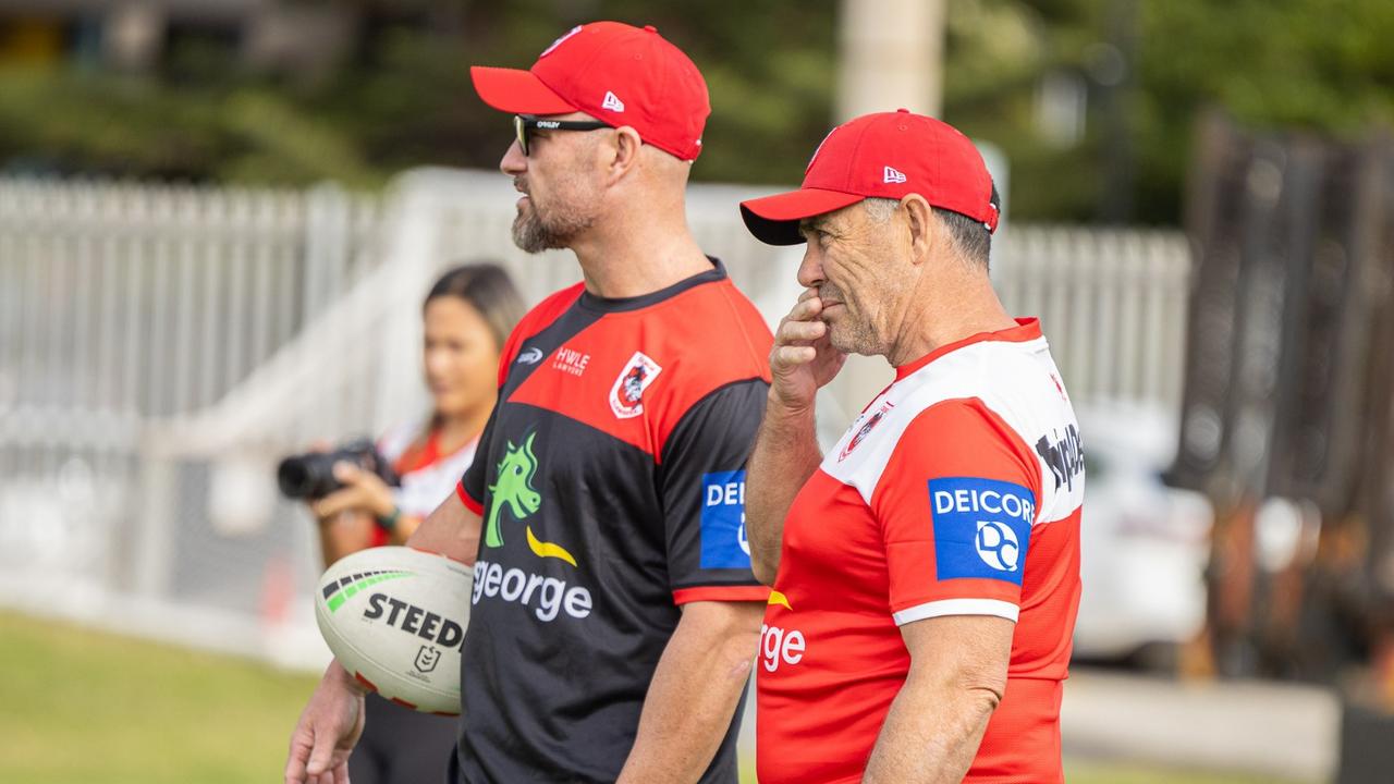 Shane Flanagan (right) is desperate to bring more talent into the Dragons. Credit: Supplied.