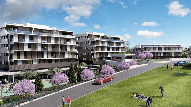 Artist impressions of The Village, Manly retirement living development.