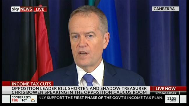 Bill Shorten and Chris Bowen on income tax cuts