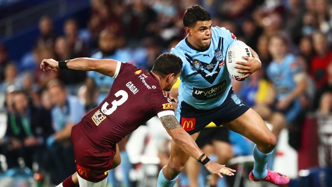 Latrell Mitchell wants to bring his Origin form back to club level at the Rabbitohs. Chris Hyde/Getty Images