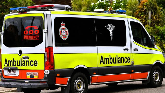 Queensland Ambulance Service confirmed that a woman, in her 60s, had fallen between two to three metres from a roof in Charters Towers, suffering head and pelvic injuries. Picture: Cameron Bates