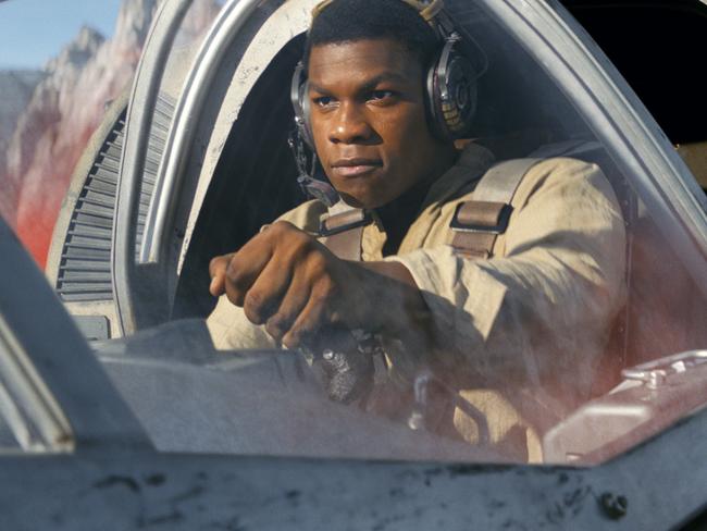 John Boyega’s Finn gets short-changed with a preposterous subplot in The Last Jedi.